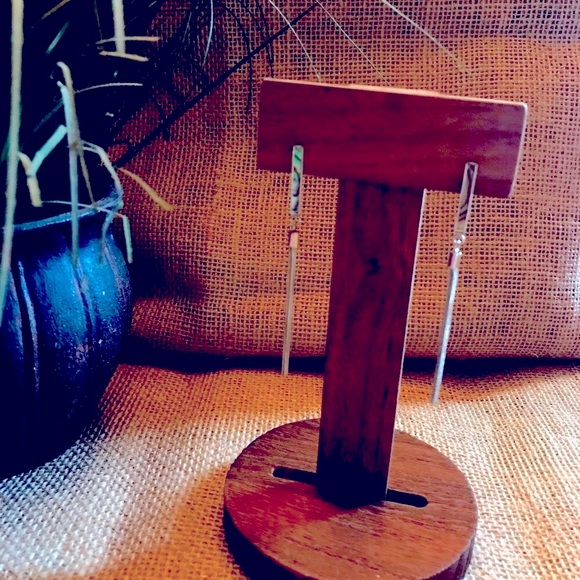 Tocara Colette Stainless Steel and Abalone post earrings - Picture 2 of 3